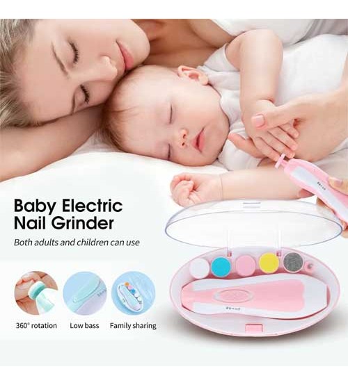 New Baby Nail Clipper Baby Safe Nail File Kit with Extra Replacement Pads Polishing Grooming Kit